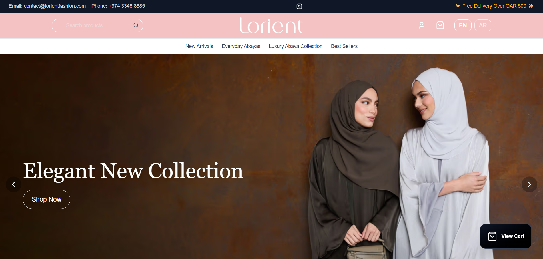 Lorient Fashion E-Commerce Website