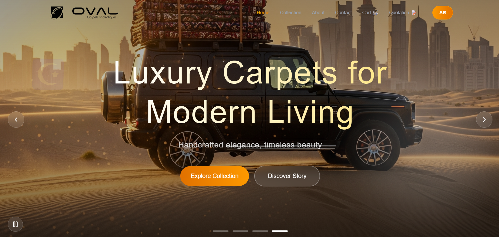 Oval Carpet E-Commerce Website